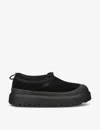 Ugg Black Suede And Rubber Tasman Weather Hybrid Slip-ons In Black