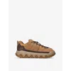 Ugg Mens Tan Captrail Logo-print Suede Low-top Trainers In Tan