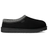 Ugg Mens Black Tasman Ii Shearling-lined Suede Slippers Eur 41 / 7 Uk In Black