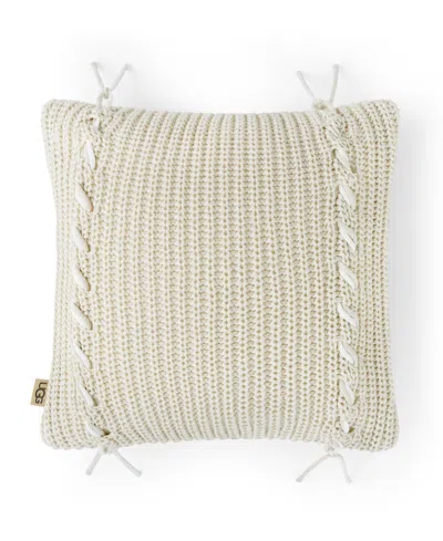 Ugg Merino Knit Decorative Pillow, 20" X 20" In Brown