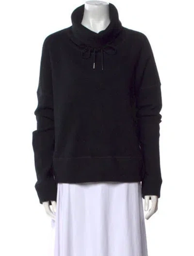 Pre-owned Ugg Merino Wool Turtleneck Sweatshirt In Black