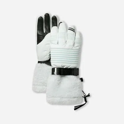 Ugg Metropeak Glove, Nylon/polyester/leather In White