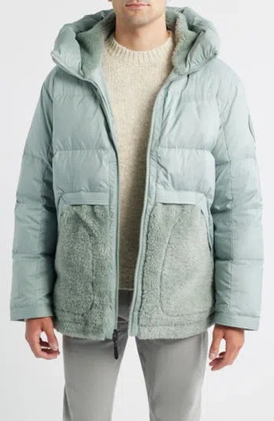 Ugg ® Metropeak Ripstop & Fleece 700 Fill Power Down Puffer Jacket In Grey Mist
