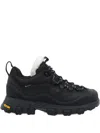 Ugg Black Canvas And Leather Metrotrek Sneakers In Black