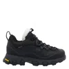 Ugg Black Canvas And Leather Metrotrek Sneakers In Black