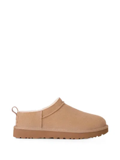 Ugg Micro Logo-patch Slip-on Boots In Neutral