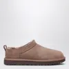 Ugg Classic Micro Short Suede Boots In Brown