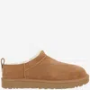 Ugg Classic Micro Stained Leather Mini Boots In Brown