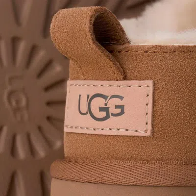 Ugg Sheepskin-lined Leather Boots In Brown