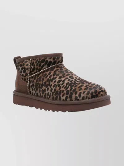 Ugg Mini Animal Print Ankle Boots