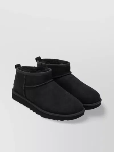 Ugg Mini Ankle Boot Round Toe Flat Sole