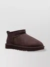 Ugg Classic Ultra Mini Womens Suede Ankle Bootie Slippers In Purple