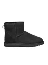 Ugg Low-cut Ankle Boot With Sheepskin And Suede Upper In Black