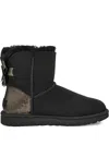 Ugg Mini Bailey Bow "black" Ankle Boots In Black