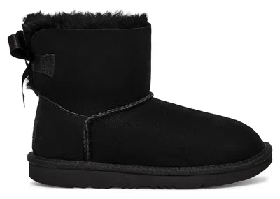 Pre-owned Ugg Mini Bailey Bow Ii Boot (kids) Sneakers In Black