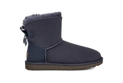 Pre-owned Ugg Mini Bailey Bow Ii Boot (women's) Sneakers In Eve Blue