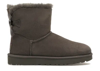 Pre-owned Ugg Mini Bailey Bow Ii Boot (women's) Sneakers In Grey