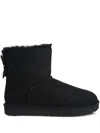 Ugg Mini Bailey Bow Ii Shearling Fur Boots In Black