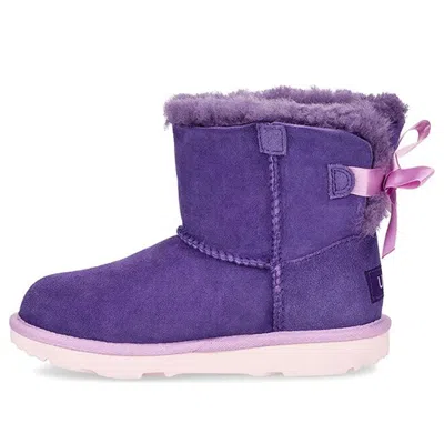 Ugg Mini Bailey Bow Ii Fleece Lined Big Boys Purple