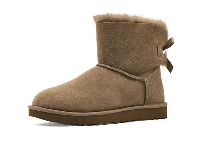 Ugg Mini Bailey Bow Ii Women's Boots Light Bronze: 11 B - Medium In Brown