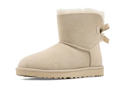Ugg Mini Bailey Bow Ii Women's Boots Moonlight: 8 B - Medium In Sand