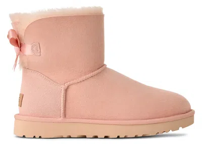 Pre-owned Ugg Mini Bailey Bow Ii (women's) Sneakers In Beige Blush In Pink