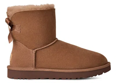Pre-owned Ugg Mini Bailey Bow Ii (women's) Sneakers In Rocky Oak In Brown