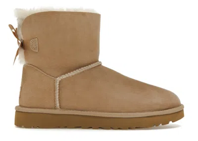 Pre-owned Ugg Mini Bailey Bow Ii (women's) Sneakers In Sand