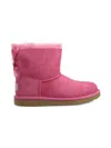 Ugg Mini Bailey Bow "pink Azalea" Boots In Pink