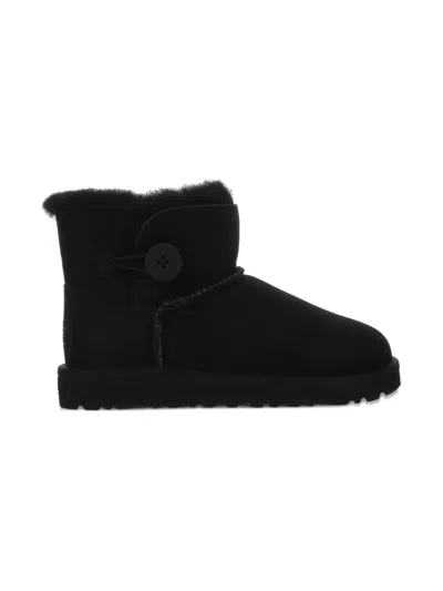 Ugg Mini Bailey Button Boots In Black