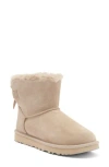 Ugg Mini Bailey Suede Bow "cream" Boots In Dune
