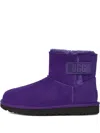Ugg Mini Bailey Logo Strap "purple" Ankle Boots