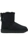 Ugg Mini Bailey Bow Ii Suede Boots In Black