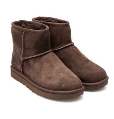 Pre-owned Ugg Mini Classic Ii Chocolate Ugsclmch1016222w In Brown