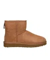 Ugg Camel Suede Classic Mini Ii Ankle Boots In Brown