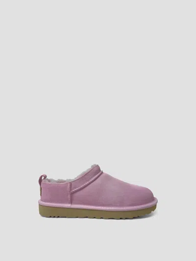 Ugg Mini Classic Sheepskin Boots In Pink Diamond
