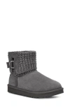 Ugg Mini Classic Solene Boot In Charcoal Suede