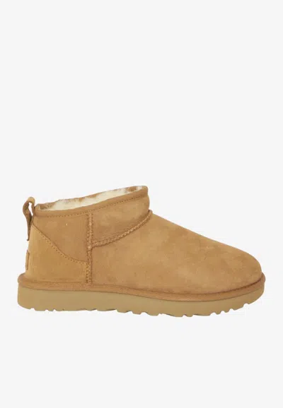 Ugg Mini Classic Ultra Boots In Brown