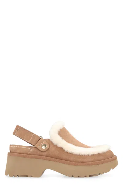 Ugg Mini Comfort Adjustable Slip-on Footwear In Brown