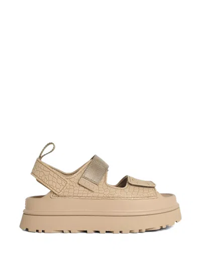 Ugg Mini Embossed Low Sandals For Women In Neutral