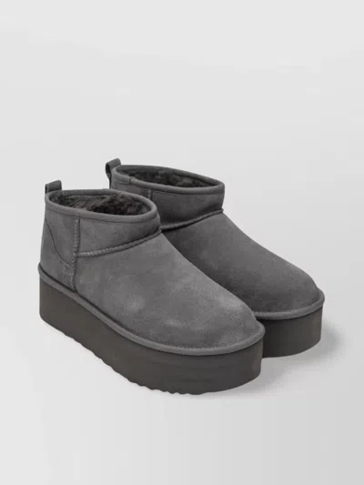 Ugg Mini Grey Platform Boots