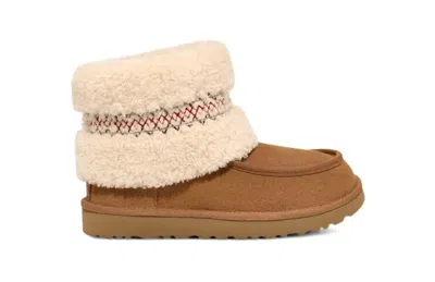 Pre-owned Ugg Mini Heritage Braid (women's) Sneakers In Chestnut In Brown