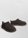 Ugg Classic Shearling-lined Suede Slip-on Flats In Brown