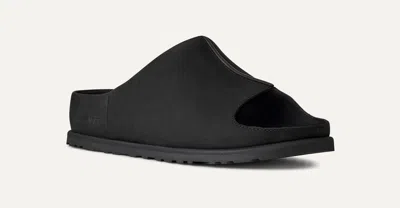 Ugg Mini Leather Slip-on Shoes In Black