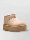 Ugg Classic Ultra Mini 1135092-san Platform Boots Women Sand Suede Comfort Ankle In Brown
