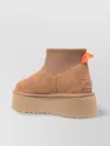 Ugg Mini Puffer Platform Ankle Boot In Brown