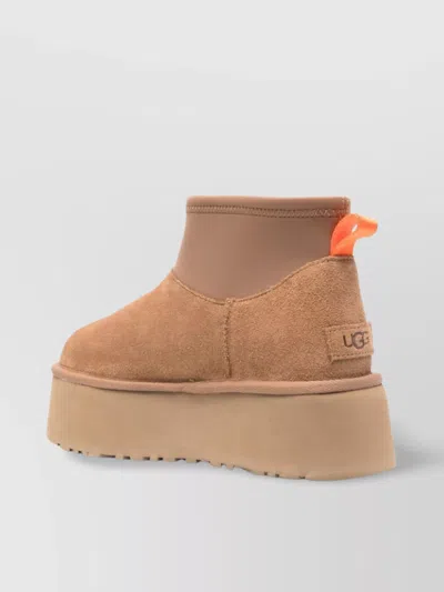 Ugg Mini Puffer Platform Ankle Boot In Brown