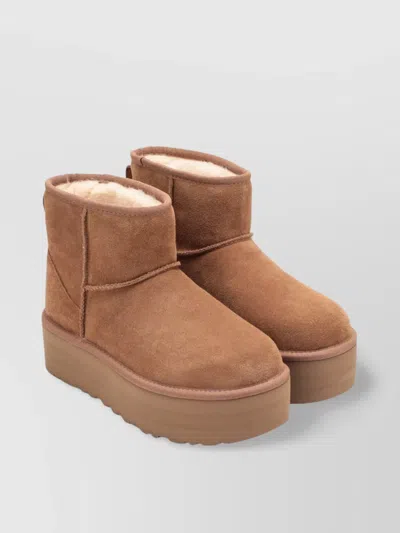Ugg Mini Round Toe Ankle Boot Platform Sole