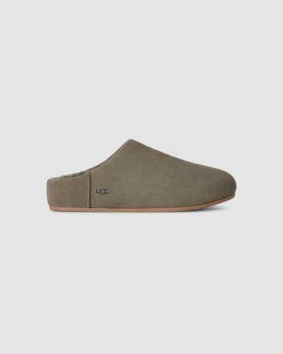 Ugg Mini Slip-on Leather Footwear In Moss Green