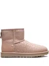 Ugg Mini Snow Leopard Classic Boots In Pink